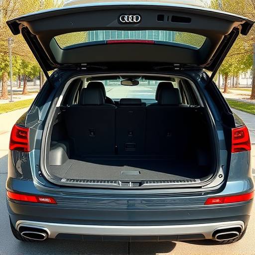 Maletero del Audi Q5, mostrando su gran capacidad.